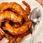 Best Pan-Fried Prawns w. Hot & Sweet Sauce (In Shell) 乾燒蝦 in Fremont, CA